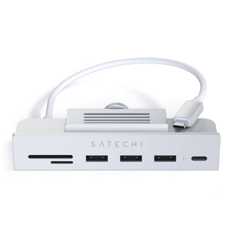 Satechi Aluminum USB-C Clamp Hub for 24" iMac silver von Satechi