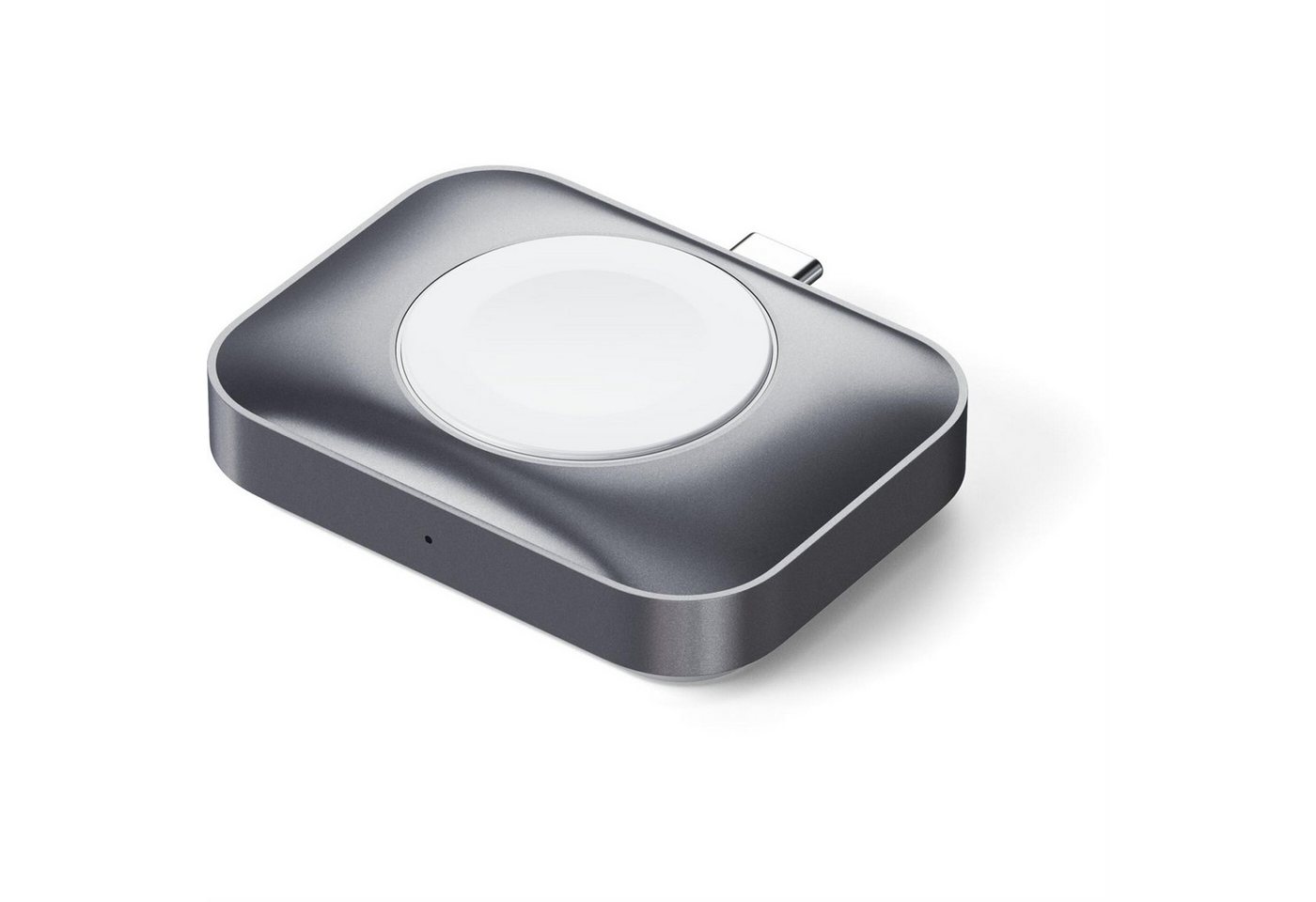 Satechi Kopfhörer-Schutzhülle Satechi 2-in-1 USB-C Charging Dock für Apple Watch & AirPods - Silber von Satechi