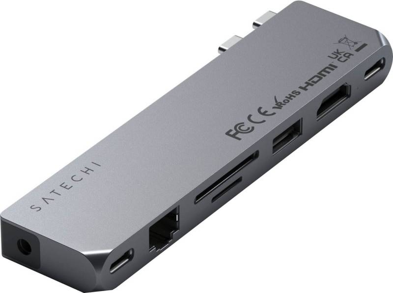 Satechi Pro Hub Max USB-Adapter zu 3,5-mm-Klinke, RJ-45 (Ethernet), USB Typ A, USB-C von Satechi