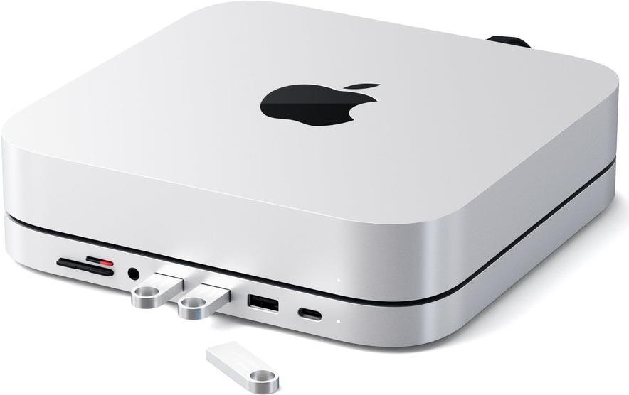 Satechi ST-ABHFS Type-C Aluminium Stand & Hub - Dockingstation - USB-C - für Apple Mac mini (Ende 2018, Ende 2020) (ST-ABHFS) von Satechi