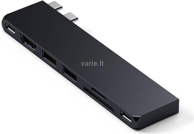 Satechi ST-HUCPHSD Notebook-Dockingstation & Portreplikator Andocken USB 3.2 Gen 2 (3.1 Gen 2) Type-C Schwarz (ST-HUCPHSD) von Satechi