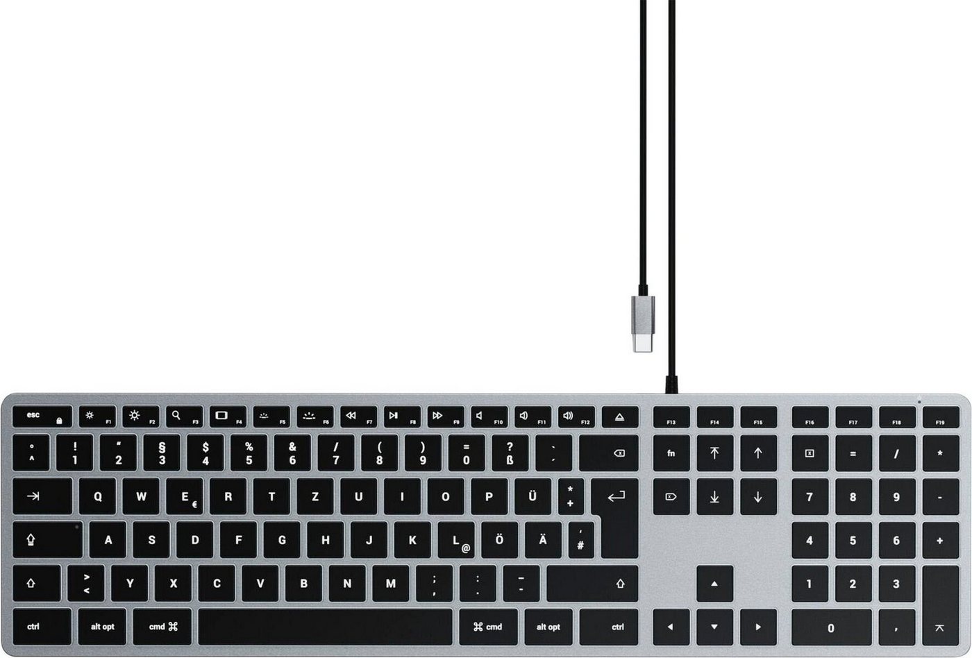 Satechi Slim W3 USB-C Wired Keyboard-DE (German) Tastatur von Satechi