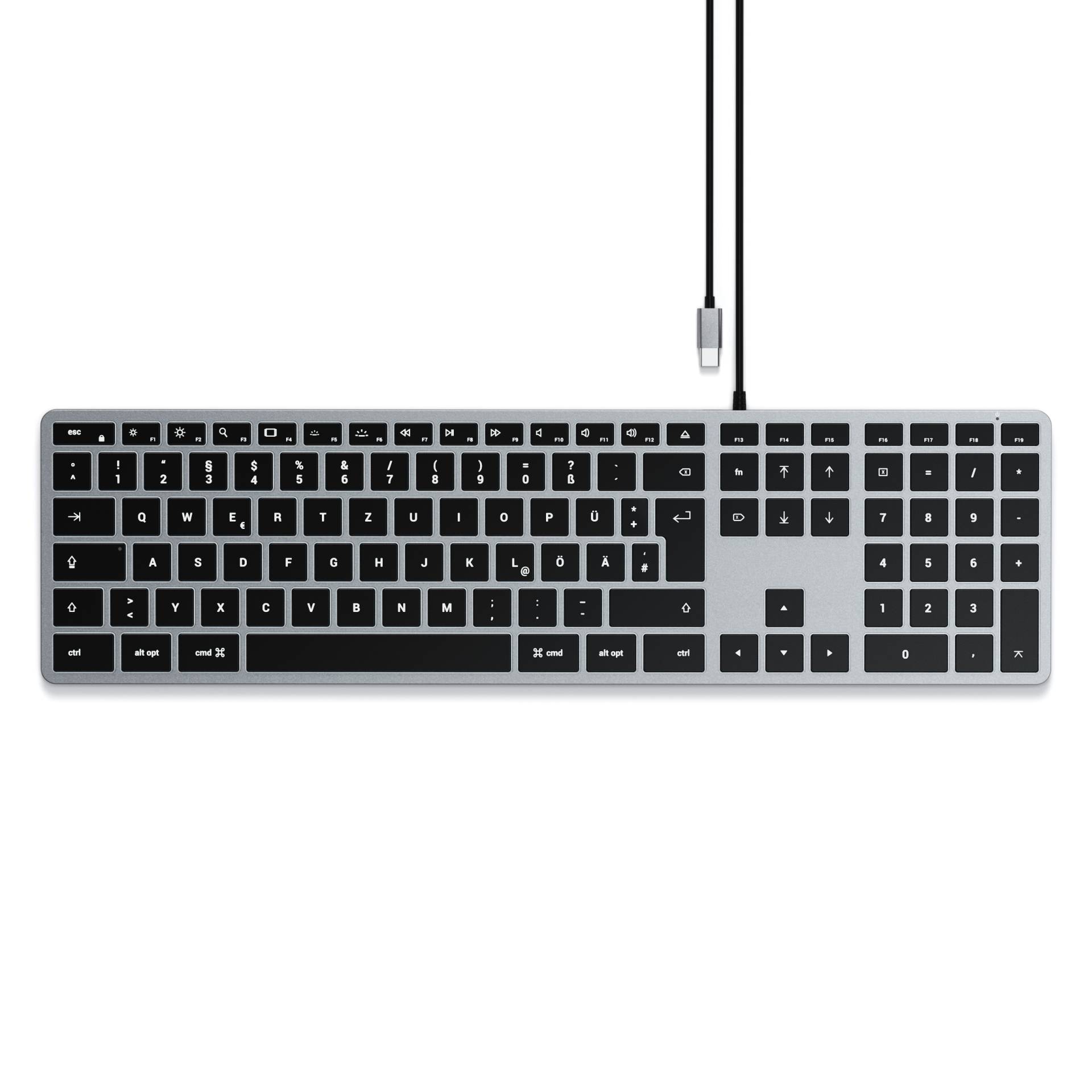 Satechi Slim W3 USB-C Wired Keyboard-DE (German) von Satechi