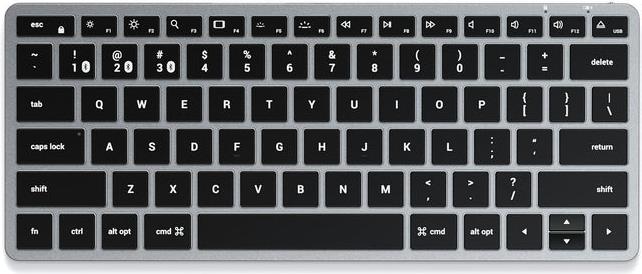 Satechi Slim X1 Tastatur Bluetooth QWERTZ Deutsch Schwarz - Grau (ST-BTSX1M-DE) von Satechi