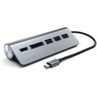 Satechi Type-C Aluminium USB Hub & Card Reader Space Grau Satechi Type-C Aluminium USB Hub & Card Reader Space Grau von Satechi