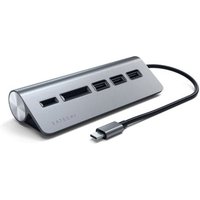 Satechi Type-C Aluminium USB Hub & Card Reader space gray von Satechi