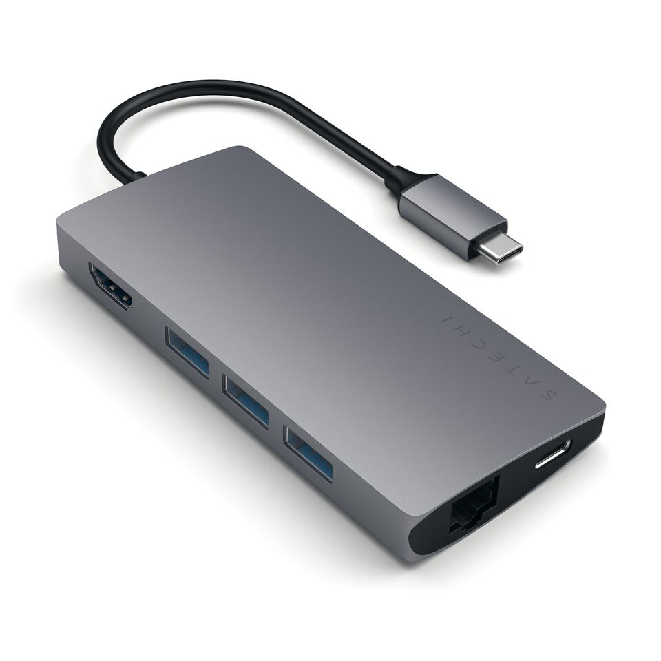 Satechi Type-C Multi-Port Hub 4K Ethernet V2 space gray von Satechi
