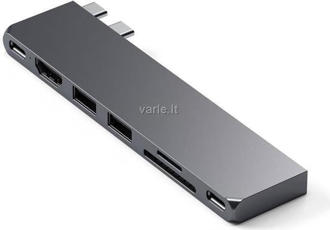 Satechi Type-C Pro Hub Slim space grau - Hub - Slim-Gehäuse (ST-HUCPHSM) von Satechi