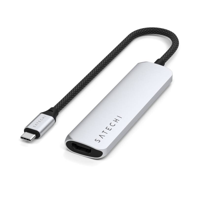 Satechi USB-C 4-in-1 Slim Multiport Adapter 4K Silver von Satechi
