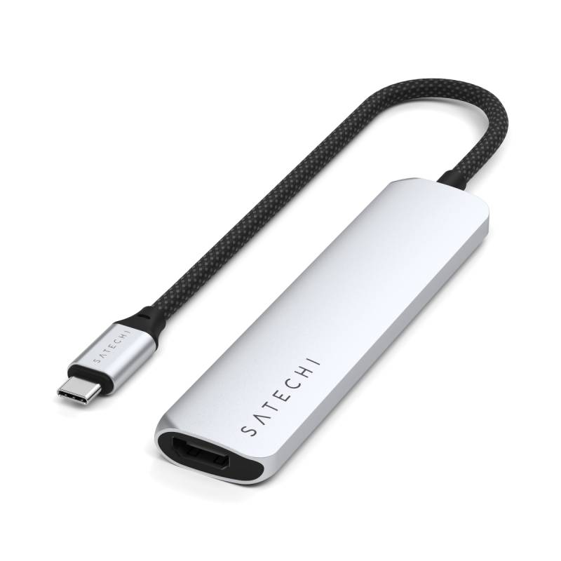 Satechi USB-C 6-in-1 Slim Multiport Adapter Silver von Satechi