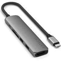Satechi USB-C 6-in-1 Slim Multiport Adapter Space Grau Satechi USB-C 6-in-1 Slim Multiport Adapter Space Grau von Satechi