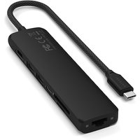 Satechi USB-C 7-in-1 Slim Multiport Adapter mit Ethernet Schwarz Satechi USB-C 7-in-1 Slim Multiport Adapter mit Ethernet Schwarz von Satechi