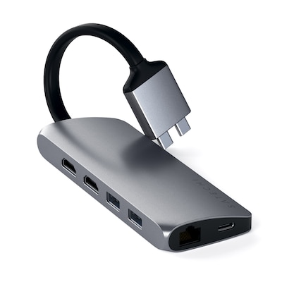 Satechi USB-C Dual Multimedia Adapter 4K Space Gray von Satechi