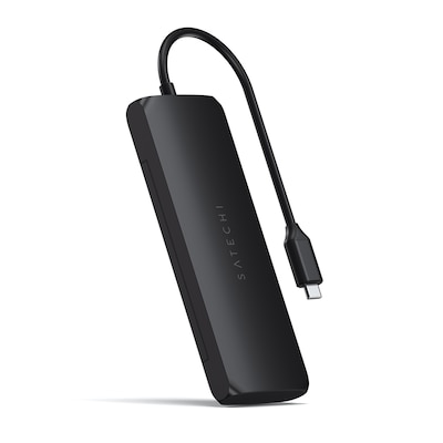 Satechi USB-C Hybrid Multiport Adapter mit SSD Steckplatz Schwarz von Satechi