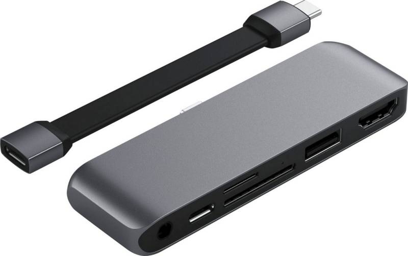 Satechi USB-C Mobile Pro Hub SD Tablet-Adapter USB-C zu 3,5-mm-Klinke, HDMI, MicroSD-Card, SD-Card, USB Typ C von Satechi