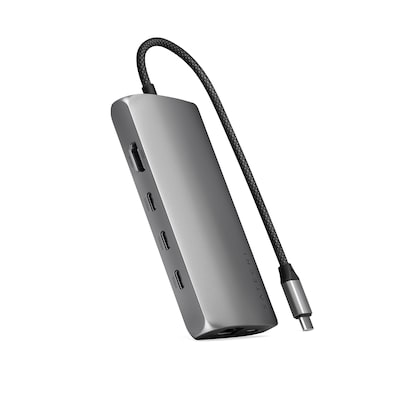 Satechi USB-C Multiport Adapter 8K mit Ethernet V3 Adapter Space Grau von Satechi