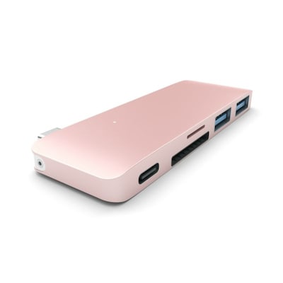 Satechi USB-C Passthrough Hub Rose Gold für Macbook 12" von Satechi