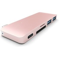 Satechi USB-C Passthrough Hub Rose Gold für Macbook 12" von Satechi