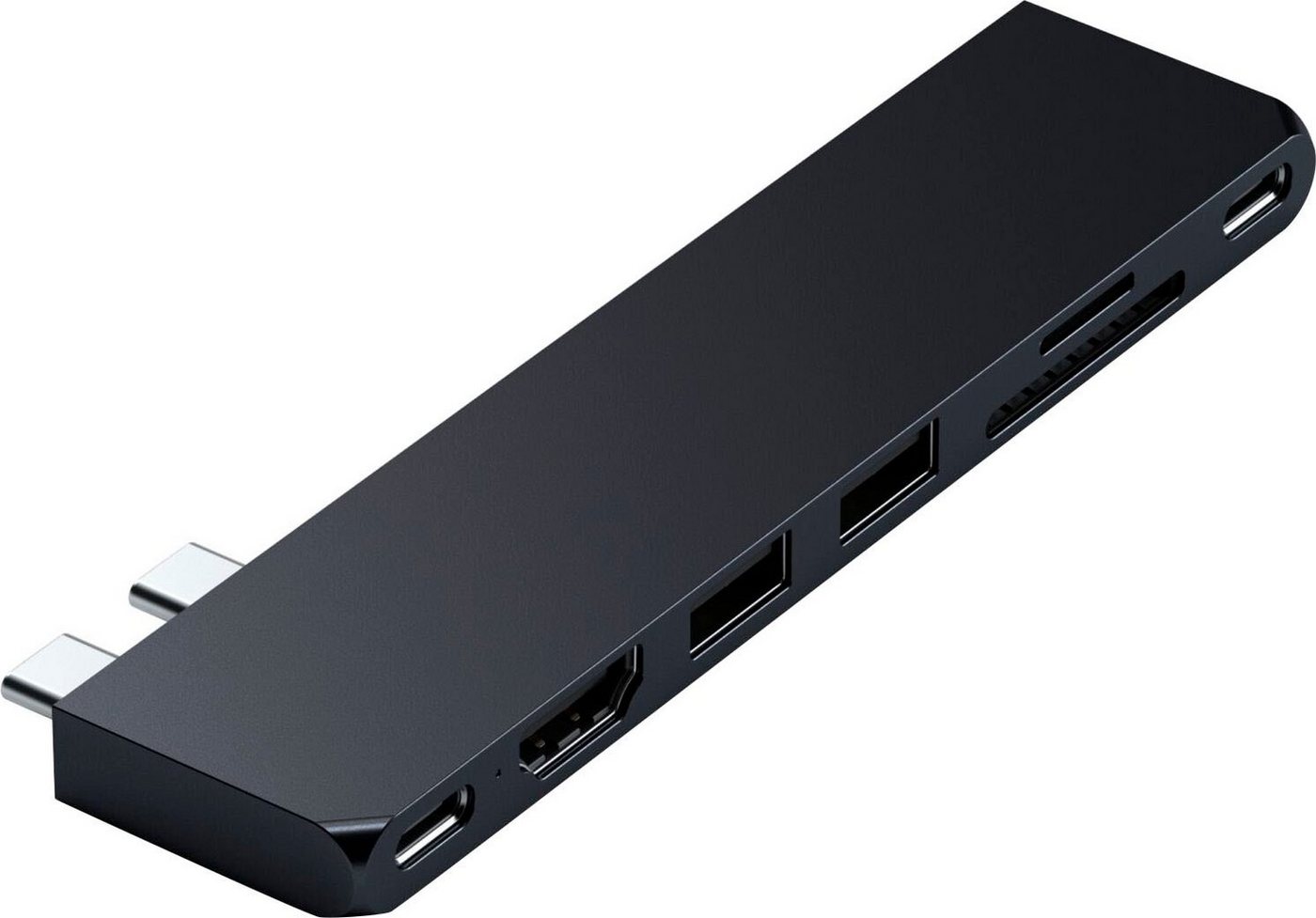Satechi USB-C Pro Hub Slim Adapter Laptop-Adapter USB-C zu HDMI, MicroSD-Card, SD-Card, USB 4.0, USB Typ A, USB Typ C Satechi USB-C Pro Hub Slim Adapter Laptop-Adapter USB-C zu HDMI, MicroSD-Card, SD-Card, USB 4.0, USB Typ A, USB Typ C von Satechi