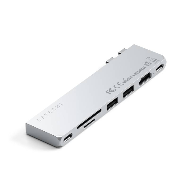 Satechi USB-C Pro Hub Slim Adapter Silver B-Ware von Satechi