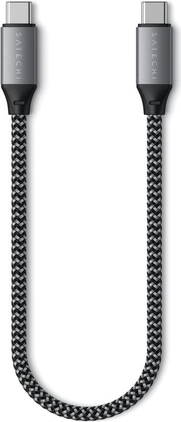 Satechi - USB-Kabel - 24 pin USB-C (M) zu 24 pin USB-C (M) - 25cm - USB-Stromversorgung (100 W) (ST-TCC10M) von Satechi