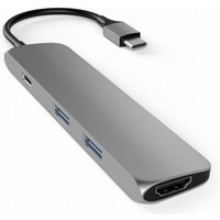 Satechi USB3.0 Typ C Stecker auf 1x HDMI 2x USB Typ A Hub Adapter space grau von Satechi