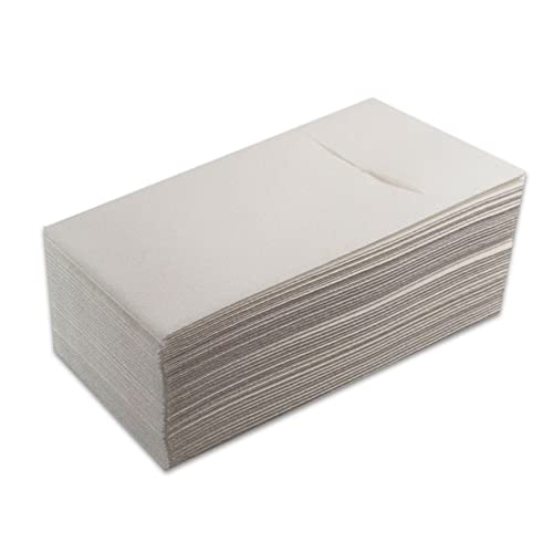Kanguro Servietten, Format 30 x 40, Pliege 1/6, Airlaid-Material, Pocket, 1-lagig, weiß (40 Servietten) von Saten