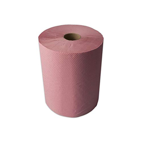 Saten Selbstschneidende Spule, geprägtes Recyclingpapier, 180 m, 6 Stück, Rosa von Saten