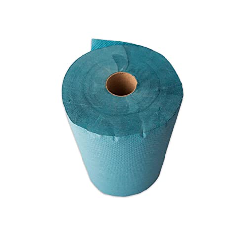 Saten Selbstschneidende Spule, recyceltes Papier, 180 m, 6 Stück, blau von Saten