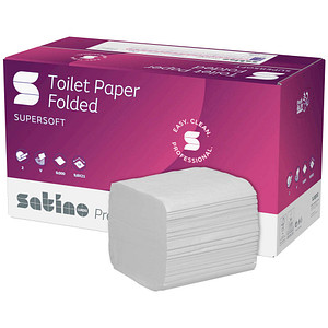 Satino by wepa Einzelblatt-Toilettenpapier prestige 2-lagig, 9.000 Tücher von Satino by wepa