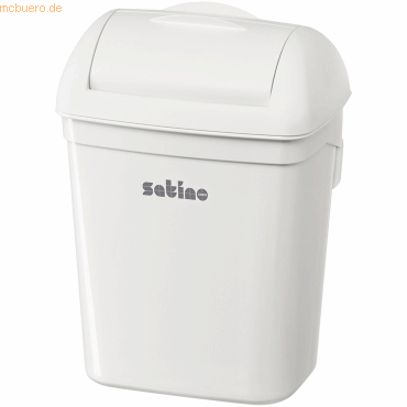 Satino Abfalleimer Hygiene 332560 8l weiß von Satino