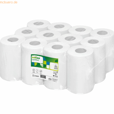 Satino Handtuchrolle 317050 20x35cm 120m 1-lagig hochweiß RC 12 Stück von Satino