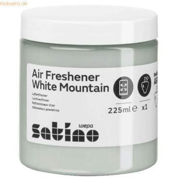Satino Lufterfrischer Nachfüllung 332090 white mountain 225ml 6 Stück Satino Lufterfrischer Nachfüllung 332090 white mountain 225ml 6 Stück von Satino