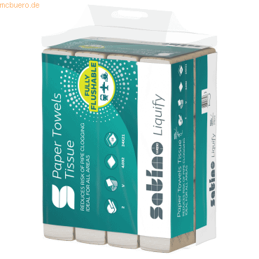 Satino Papierhandtuch Liquify 278071 2-lagig V-Falz 15x268 Blatt Satino Papierhandtuch Liquify 278071 2-lagig V-Falz 15x268 Blatt von Satino