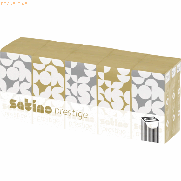 Satino Taschentücher Prestige 113940 4-lagig weiß 15x10 Stück von Satino