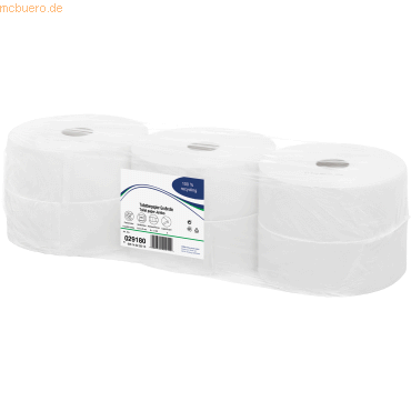 Satino Toilettenpapier 029180 1.100 Blatt 2-lagig RC hochweiß 6 Rollen Satino Toilettenpapier 029180 1.100 Blatt 2-lagig RC hochweiß 6 Rollen von Satino