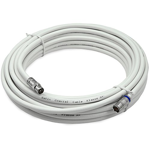 Satix SKK01003 Koaxialkabel F-Schnell-Stecker Horizon Box Modemkabel "F/IEC-Kabel", 10m weiß Satix SKK01003 Koaxialkabel F-Schnell-Stecker Horizon Box Modemkabel "F/IEC-Kabel", 10m weiß von Satix