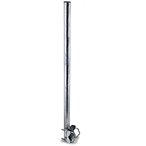 Satix SMV10001 Mast-Verlängerung Geländer-Halter für Sat-Schüssel Antenne, 100 cm verzinkt von Satix