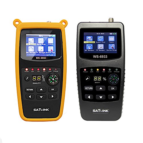 SATLINK Satellite Finder Meter DVB-S2/S HD Digital Sat Finder Mit 2.1 inch LCD Display Kompass Satmessgerät (WS-6933) von Satlink