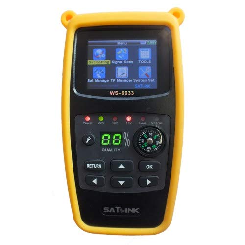 SATLink WS-6933 Satmessgerät Satellite Finder, DVB-S/S2, Schwarz von Satlink