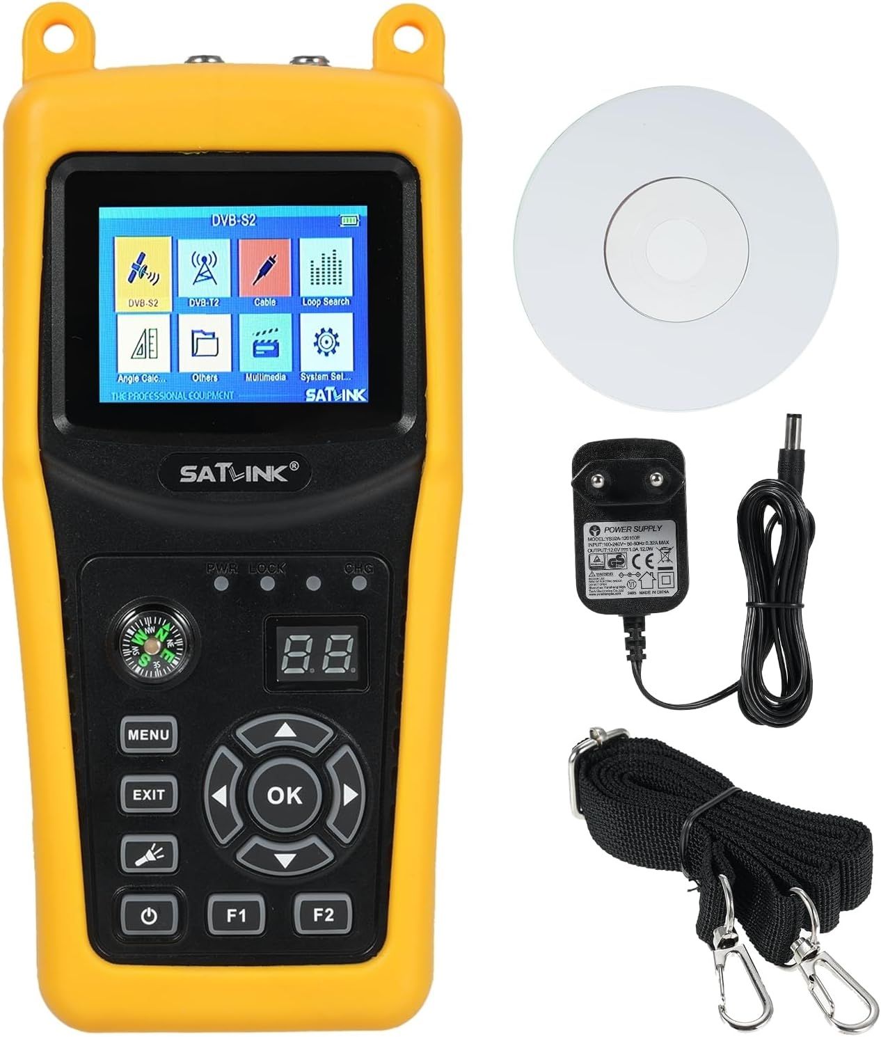 Satlink ST-5032 DVB-S2/S ISDB-T J83B Digitaler Satellitensignalfinder 950 bis 2150 2,4-Zoll-TFT-LCD Satlink ST-5032 DVB-S2/S ISDB-T J83B Digitaler Satellitensignalfinder 950 bis 2150 2,4-Zoll-TFT-LCD von Satlink