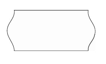 SATO 26x12mm White Wavy Edge Permanent Labels (18k) for Samark 26/Kendo 26 or Lynx Lite 2612 Price Gun von Sato