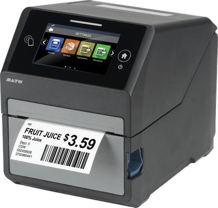 SATO CT4-LX Direkt Wärme/Wärmeübertragung POS-Drucker 203 x 203 DPI Verkabelt & Kabellos (WWCT01042ZWDR) von Sato