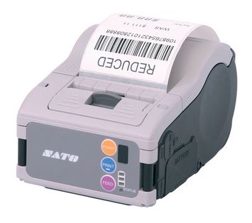Sato MB2xxi Printer MB200i INCLUDING BATTERY WITH RUBBER BOOT (Industrial version) (WWMB22000) - Sonderposten von Sato