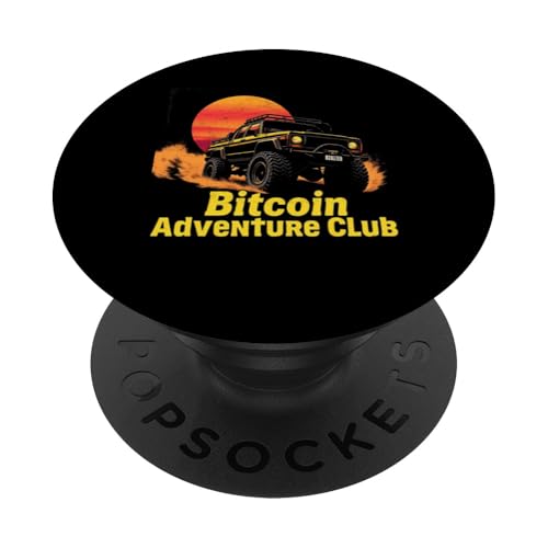 Auto Fahren Fahrer LKW Bergbau Sats Drive HODL Ride Bitcoin PopSockets Klebender PopGrip von Satoshis Fashion: The Bitcoin only Store