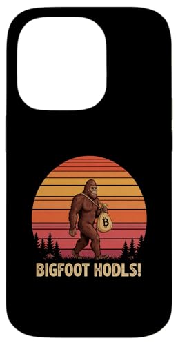 Bigfoot Crypto Mythical Stack Satoshi Sasquatch Bitcoin Hülle für iPhone 14 Pro von Satoshis Fashion: The Bitcoin only Store