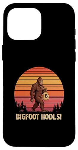 Bigfoot Crypto Mythical Stack Satoshi Sasquatch Bitcoin Hülle für iPhone 16 Pro Max von Satoshis Fashion: The Bitcoin only Store