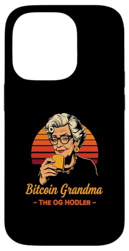 Bitcoin Oma Kunst Blockchain Weisheit Oma HODL Power Bitcoin Hülle für iPhone 14 Pro von Satoshis Fashion: The Bitcoin only Store