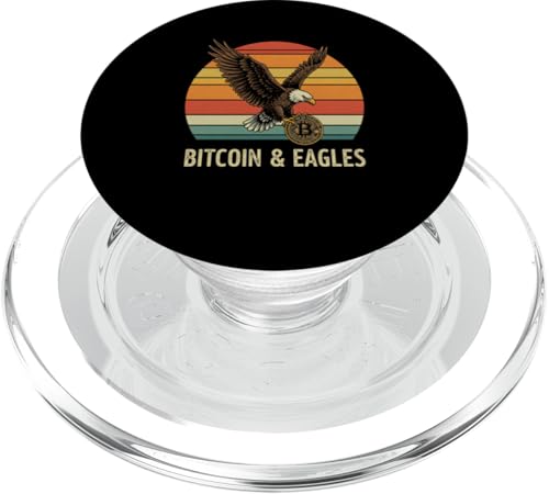Bitcoin & Eagles Eagle Mining digital Nakamoto HODL Bitcoin PopSockets PopGrip für MagSafe von Satoshis Fashion: The Bitcoin only Store