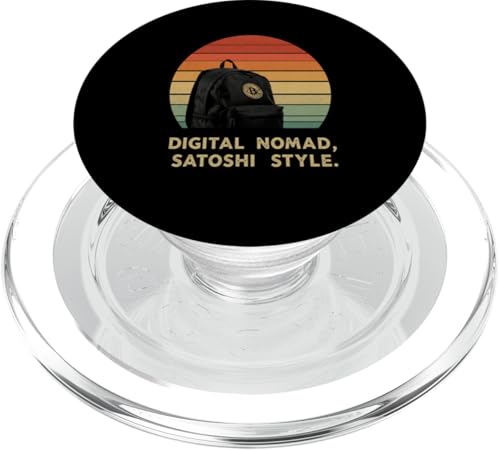 Digitaler Nomade Bitcoin Reisen, Freiheit, Kunst, Fernleben, Bitcoin PopSockets PopGrip für MagSafe Digitaler Nomade Bitcoin Reisen, Freiheit, Kunst, Fernleben, Bitcoin PopSockets PopGrip für MagSafe von Satoshis Fashion: The Bitcoin only Store